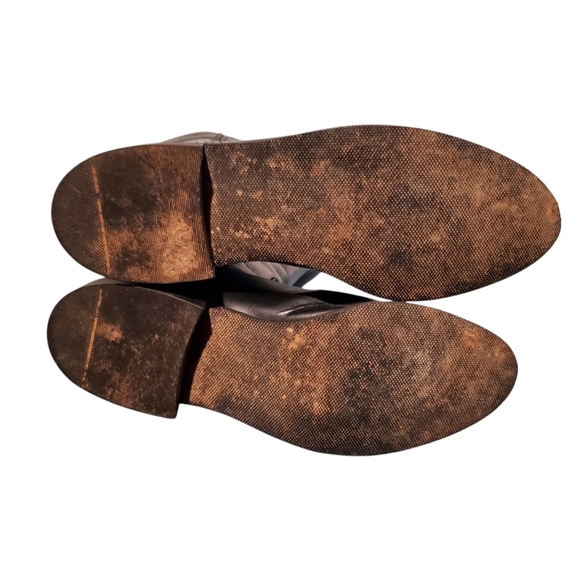 Vintage Tall Black Leather Equestrian Riding Boots Women's Size 7.5S,Made In USA - Picture 8 of 10